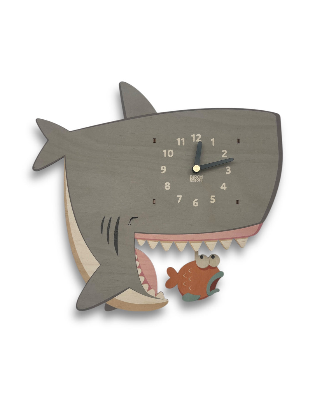 Shark pendulum wall clock