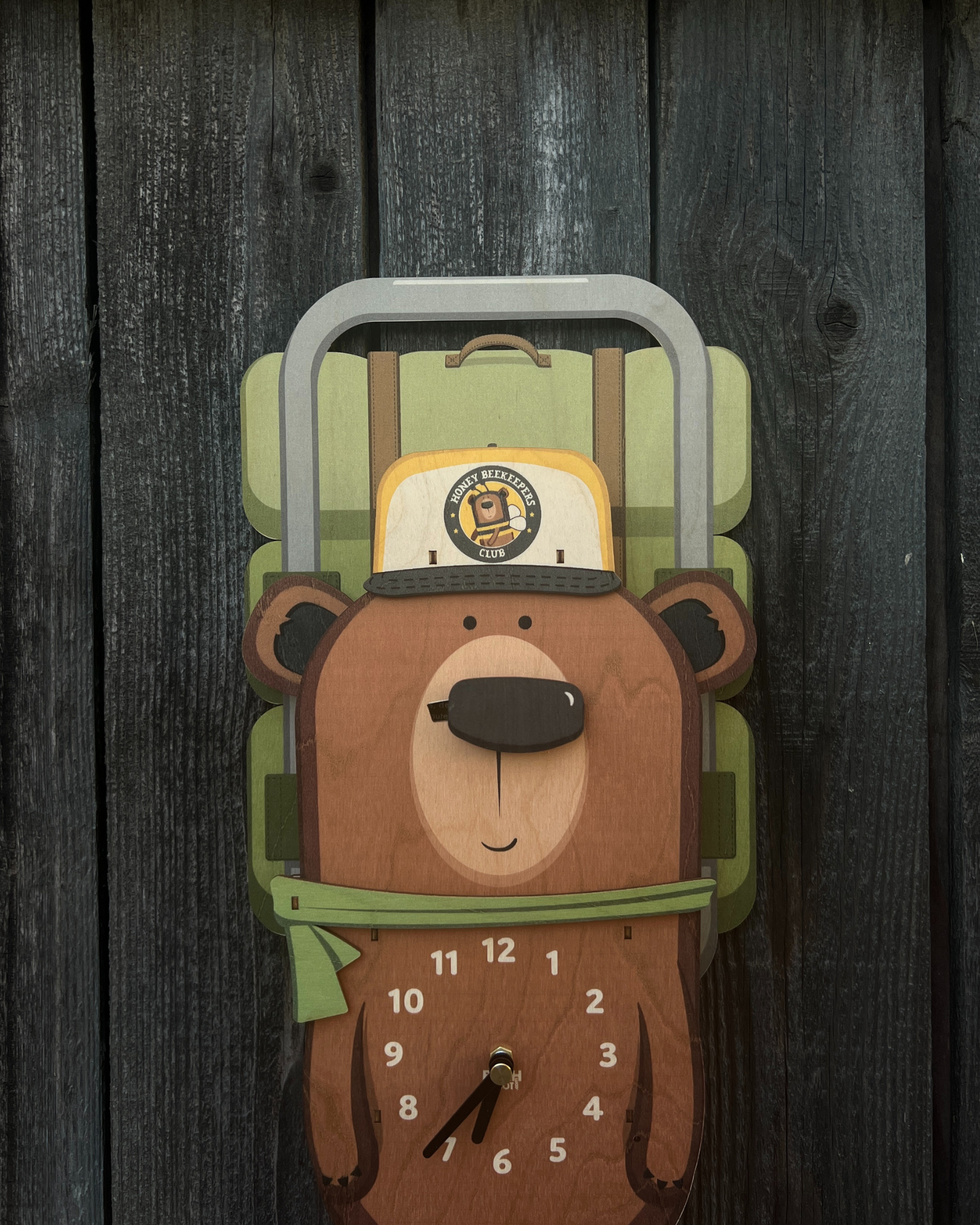 Trucker Hat for Linus the Bear Pendulum Clock