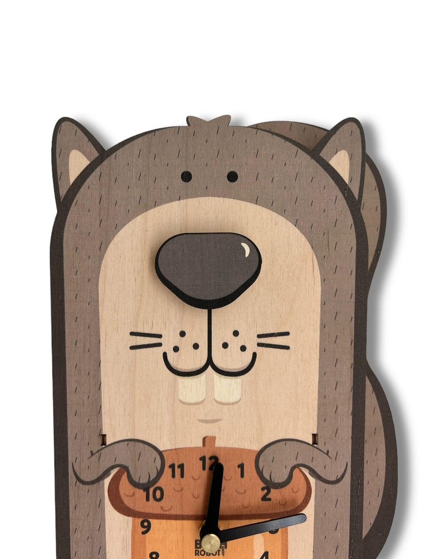 Kids Clocks | Squirrel Clock | Kids Wall Clock | Squirrel Pendulum ...