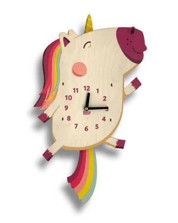 Kids Clock | Unicorn Pendulum Clock for Kids | Unicorn Clock – Birch Robot