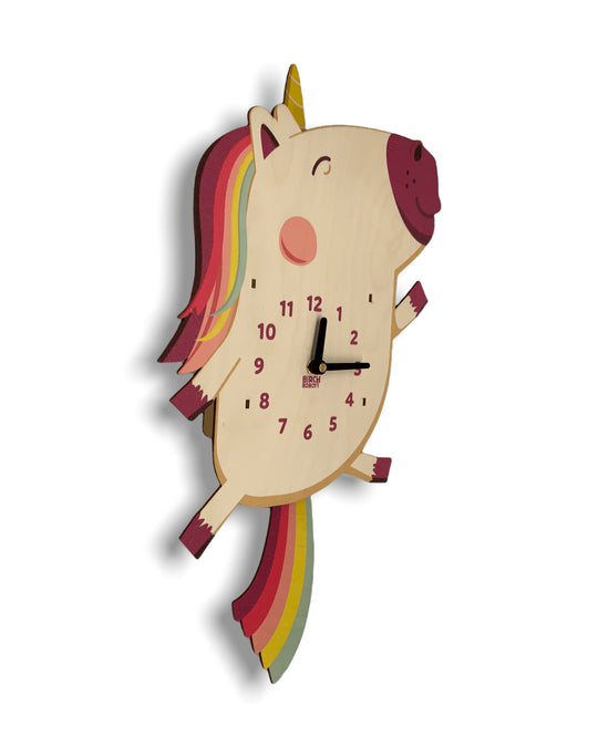 Kids Clock | Unicorn Pendulum Clock for Kids | Unicorn Clock – Birch Robot